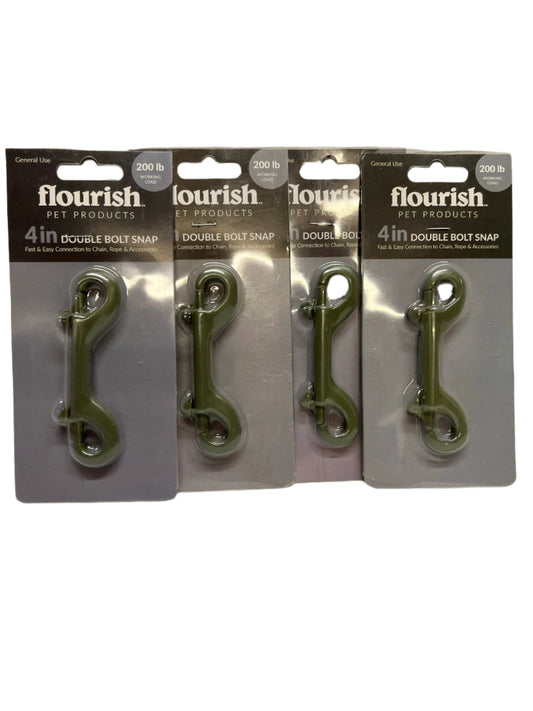 4 inch Double-Sided Bolt Snap 200 lb Working Load 4 Pack