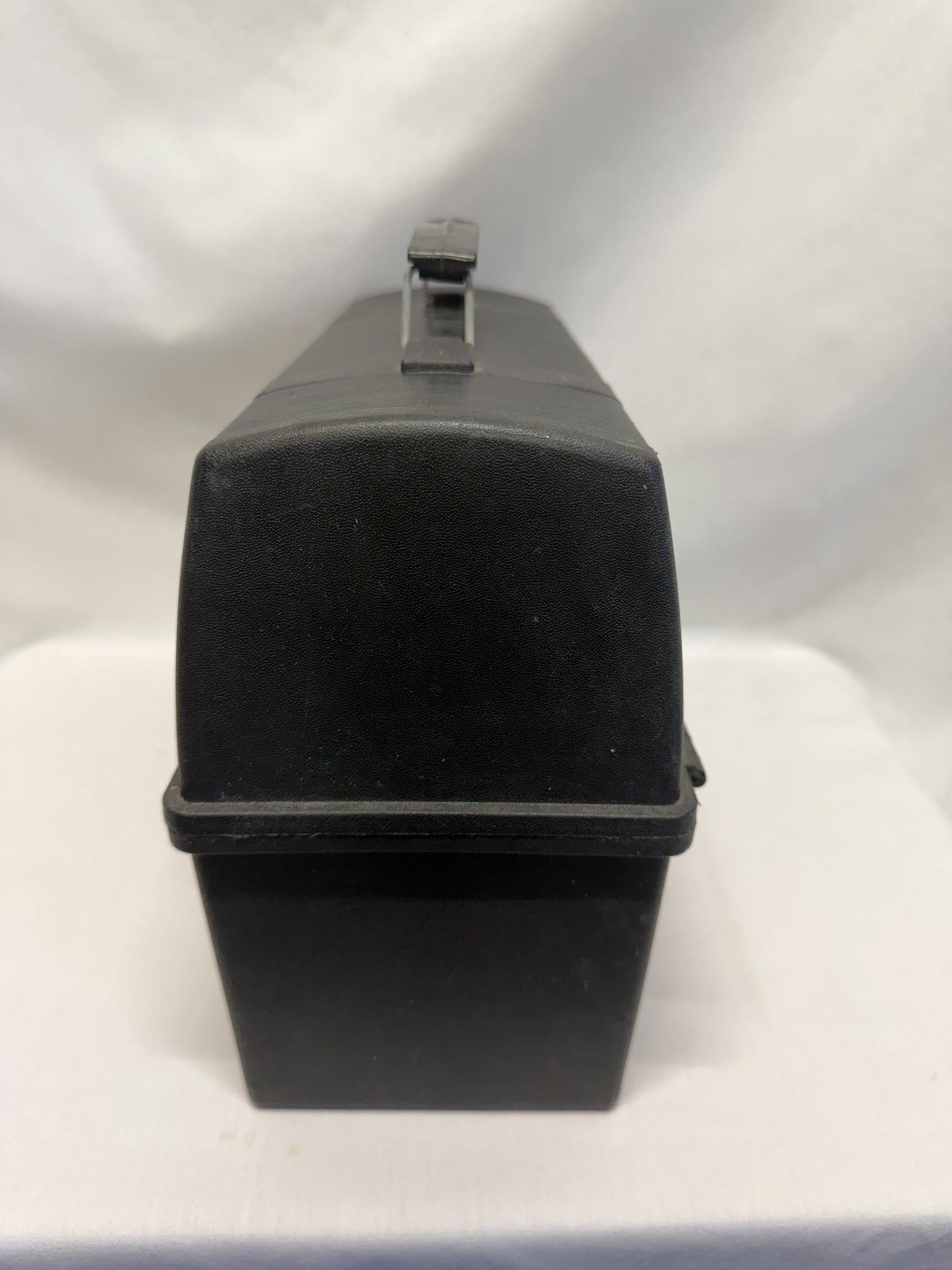 Aladdin Lunchbox Vintage Black Pail Plastic Dome 12.25x8.5x5.5 No Thermos