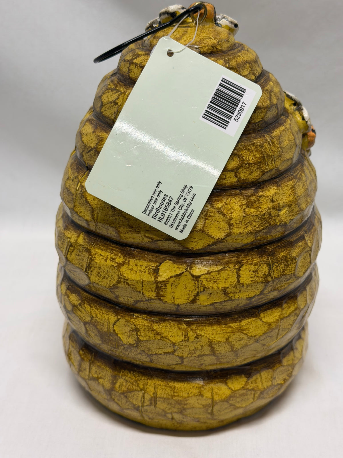 Spring Shop Bee Birdhouse Indoor Use Only Made of Resin