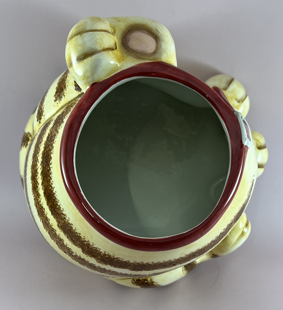 CKAO or GKAO Smiling Cat Ceramic Cookie Jar Cat Treat Jar