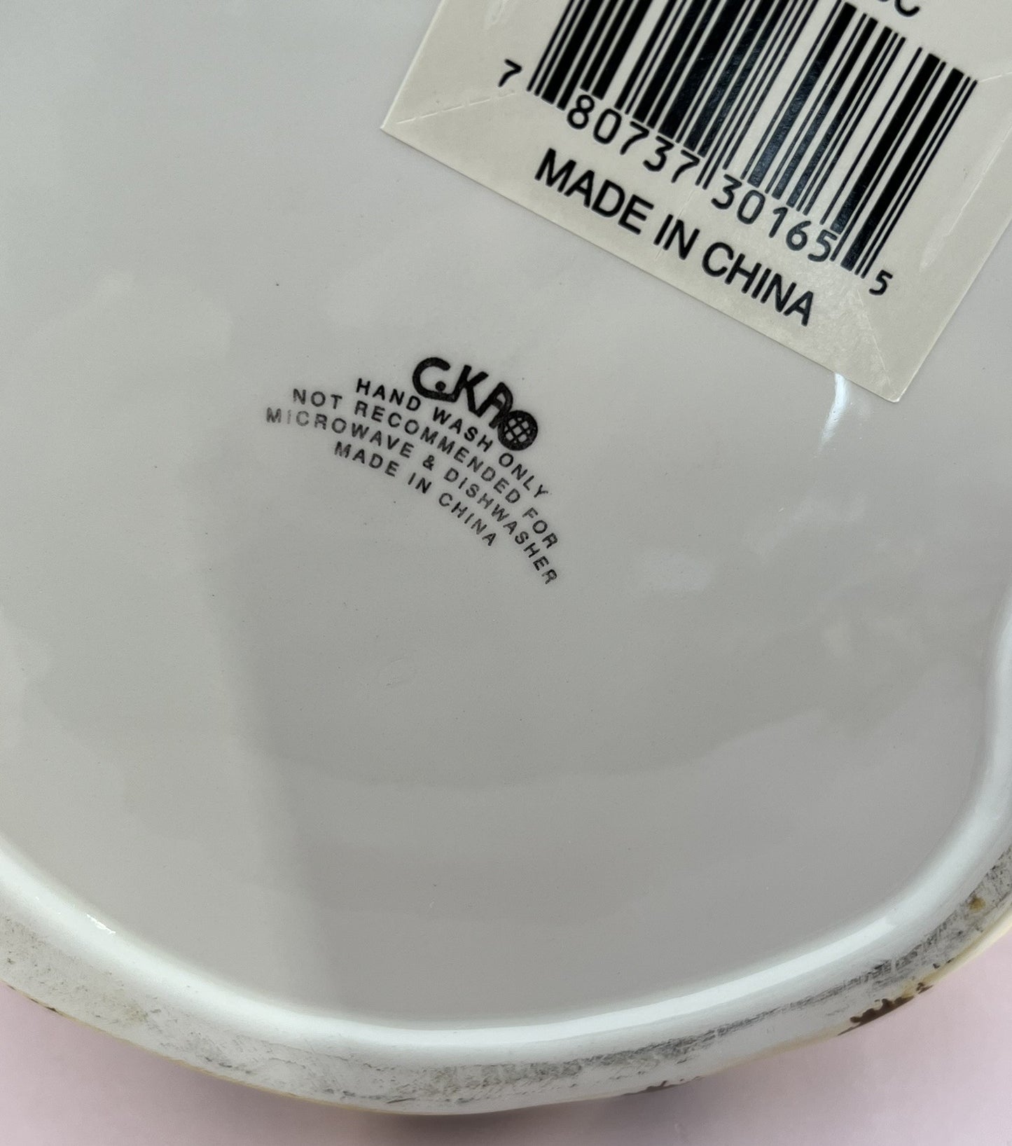CKAO or GKAO Smiling Cat Ceramic Cookie Jar Cat Treat Jar