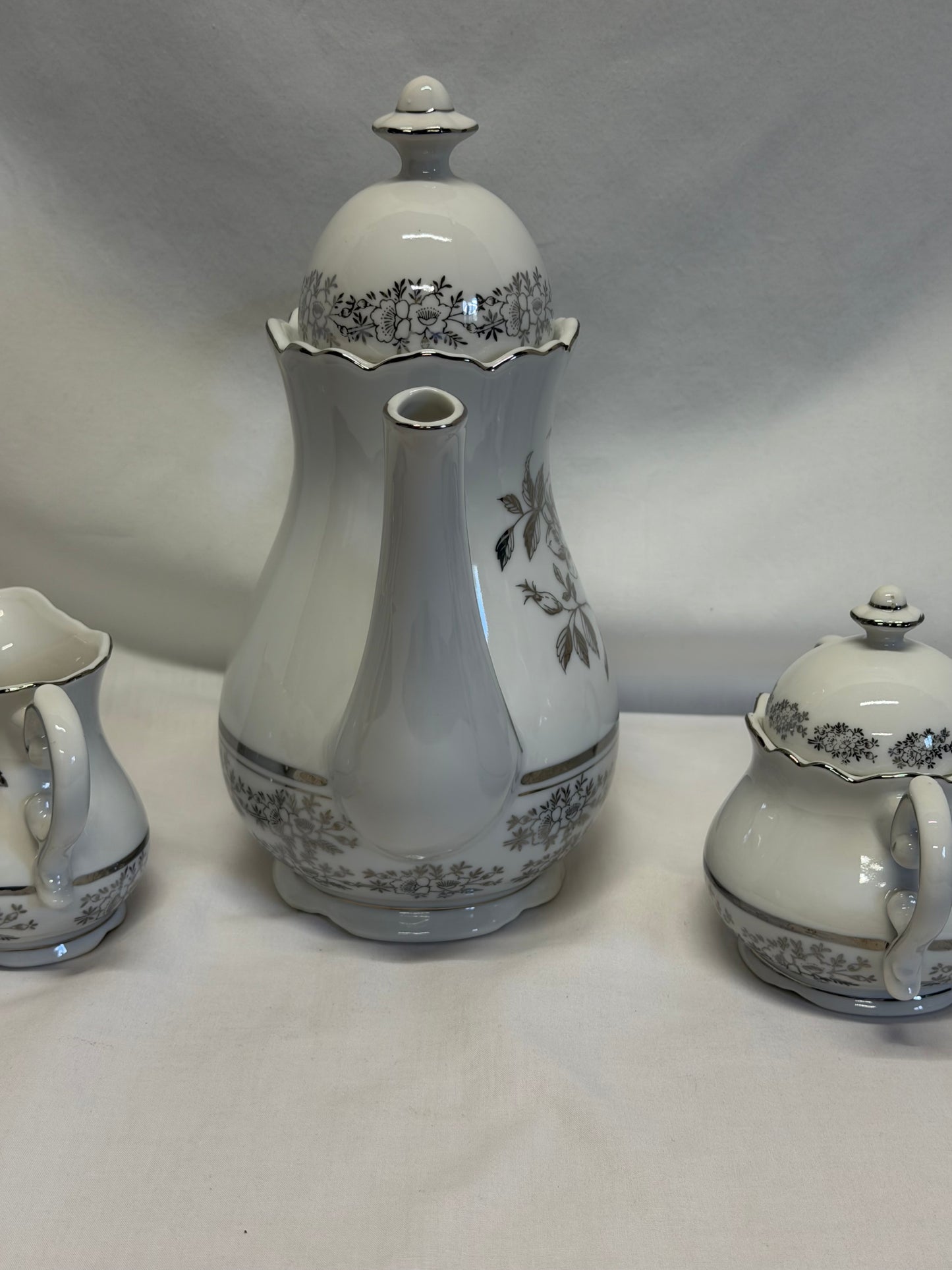 Chatillon 25th Anniversary Porcelaine Coffee Service Set Japan Vintage AB-180 AB-181