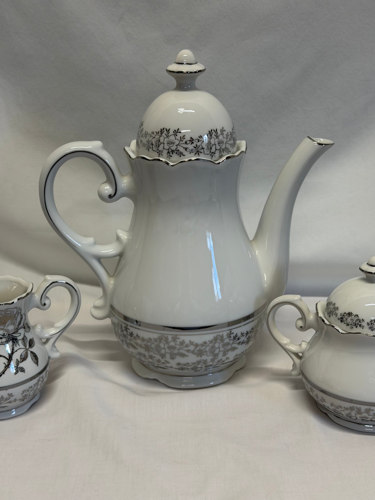 Chatillon 25th Anniversary Porcelaine Coffee Service Set Japan Vintage AB-180 AB-181