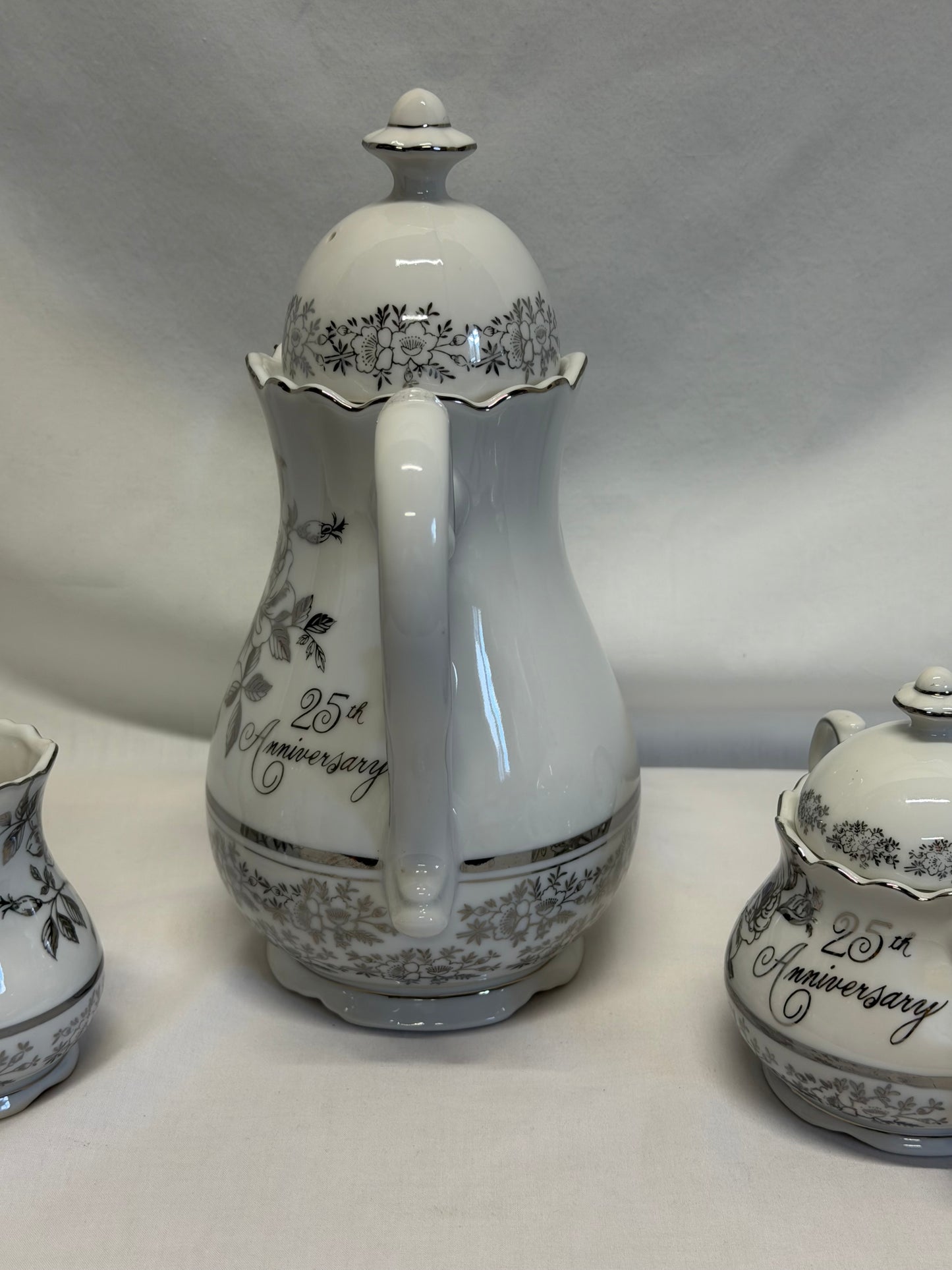 Chatillon 25th Anniversary Porcelaine Coffee Service Set Japan Vintage AB-180 AB-181