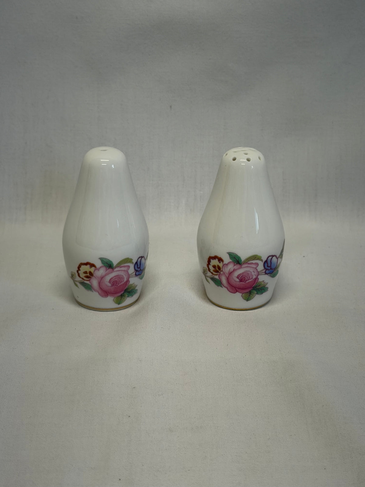 Coalport Junetime Salt & Pepper Shakers Made in England Vintage