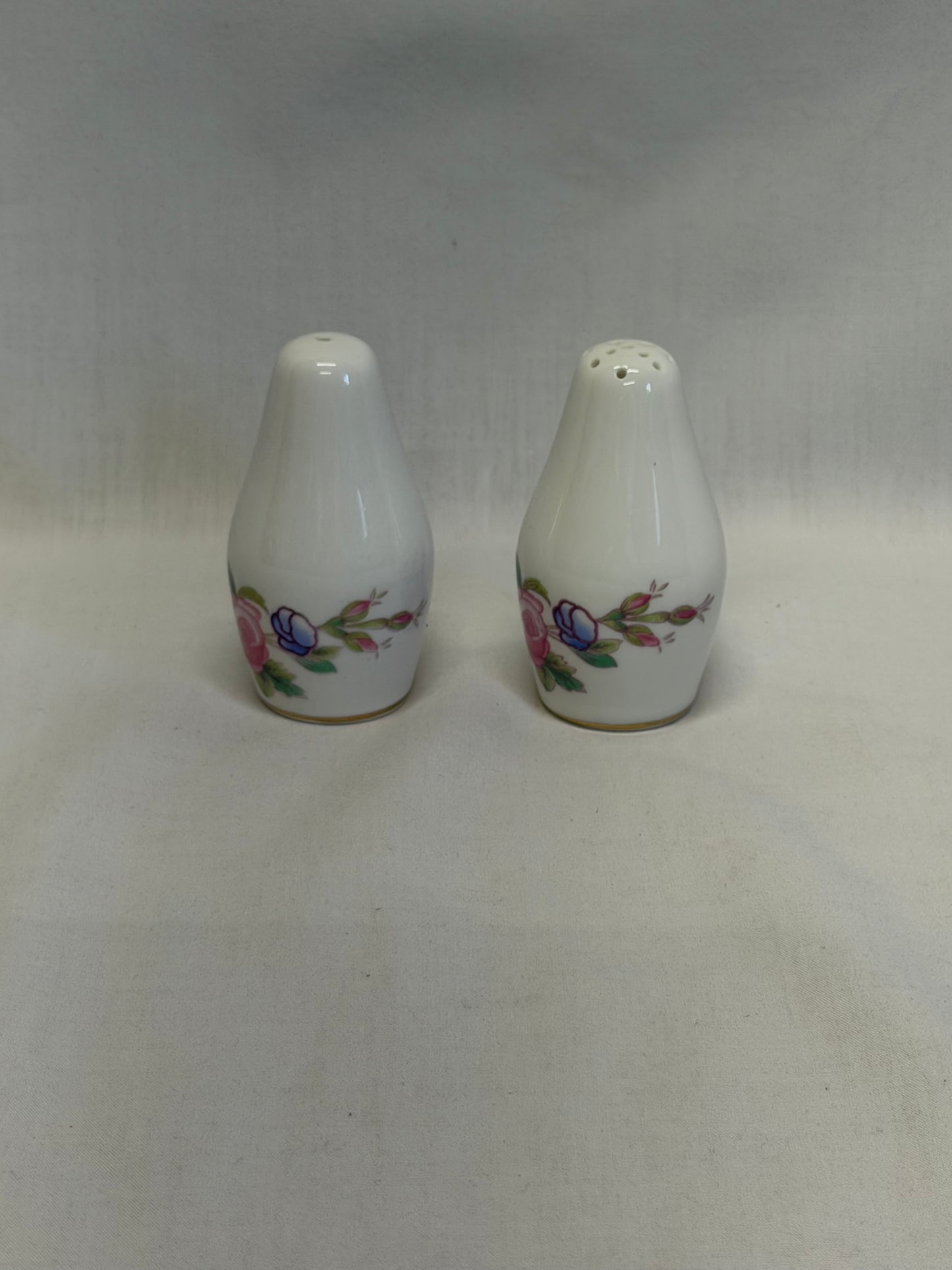 Coalport Junetime Salt & Pepper Shakers Made in England Vintage