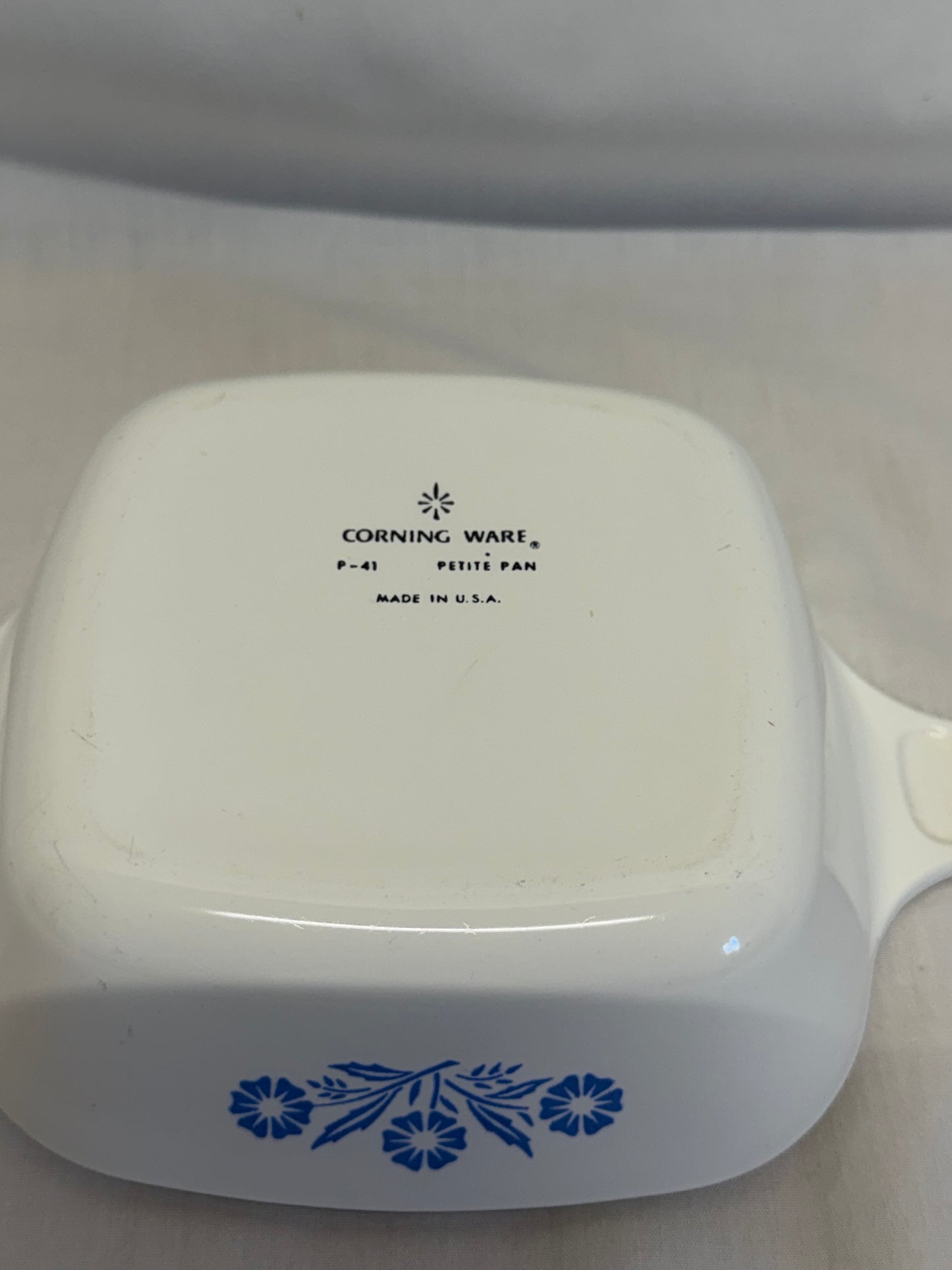 Corning Ware Blue Cornflower Petite Pan USA P-41
