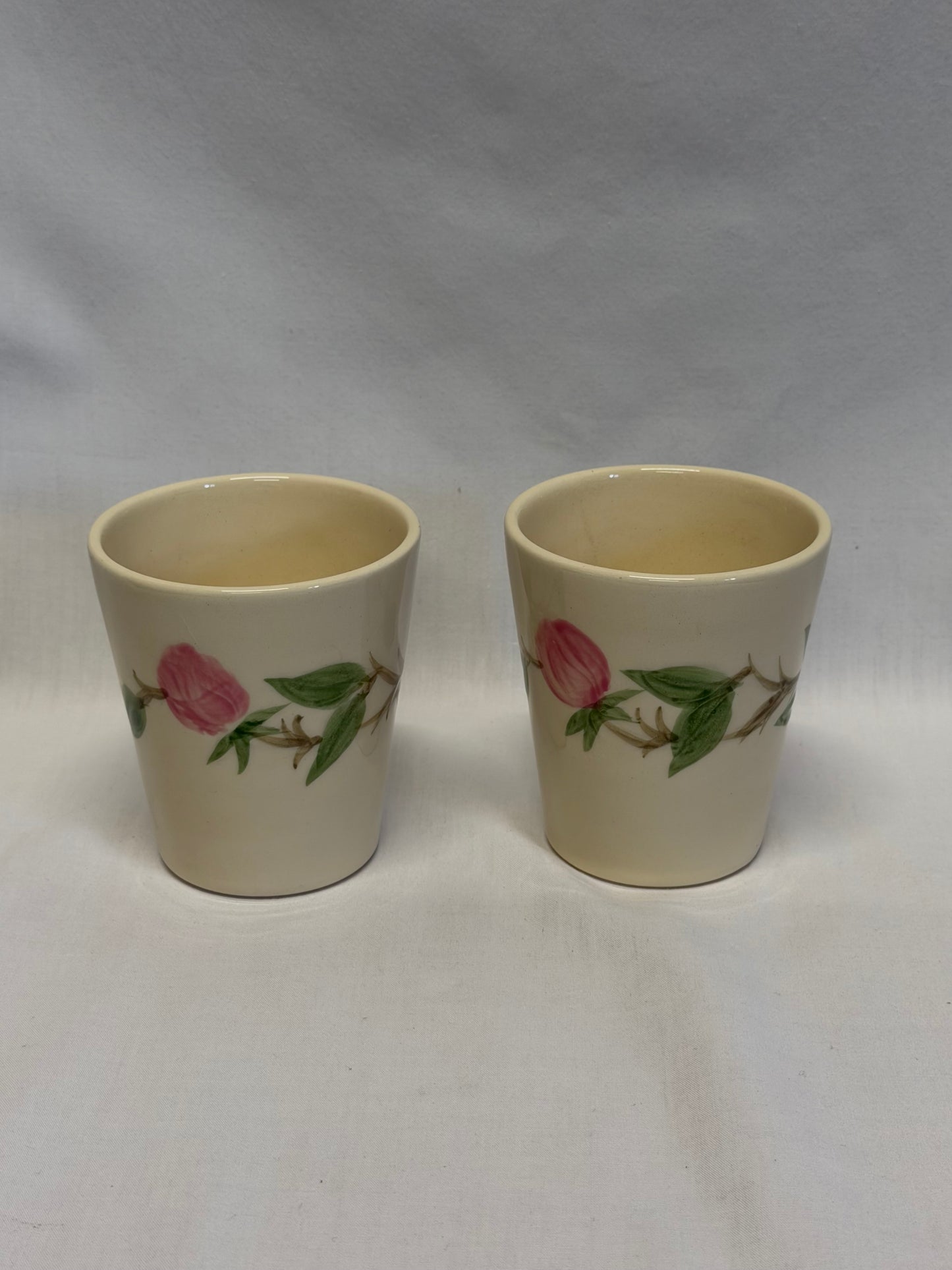 Desert Rose by Franciscan Tumbler Juice Cups Vintage X7 Set of 2