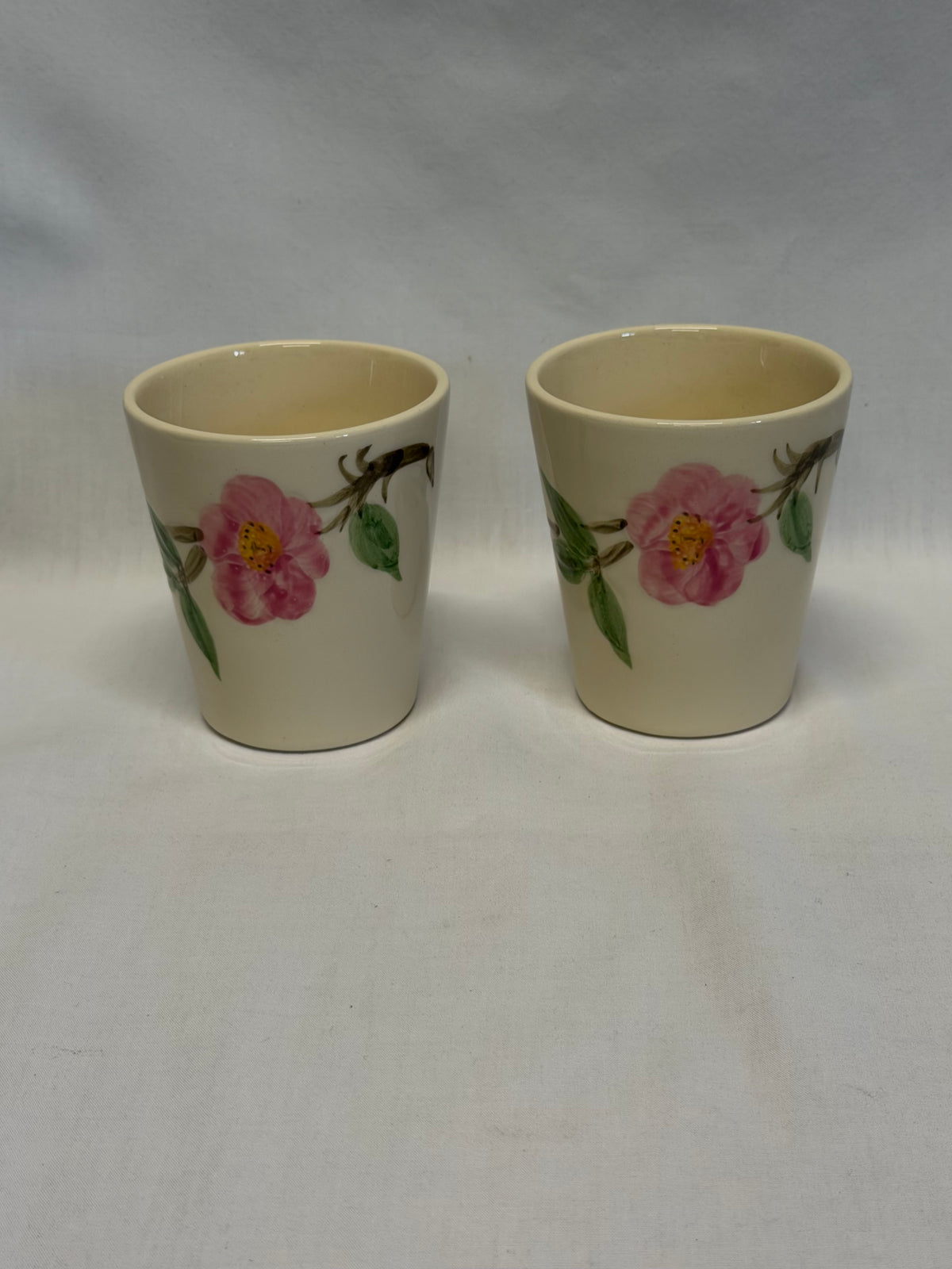 Desert Rose by Franciscan Tumbler Juice Cups Vintage X7 Set of 2