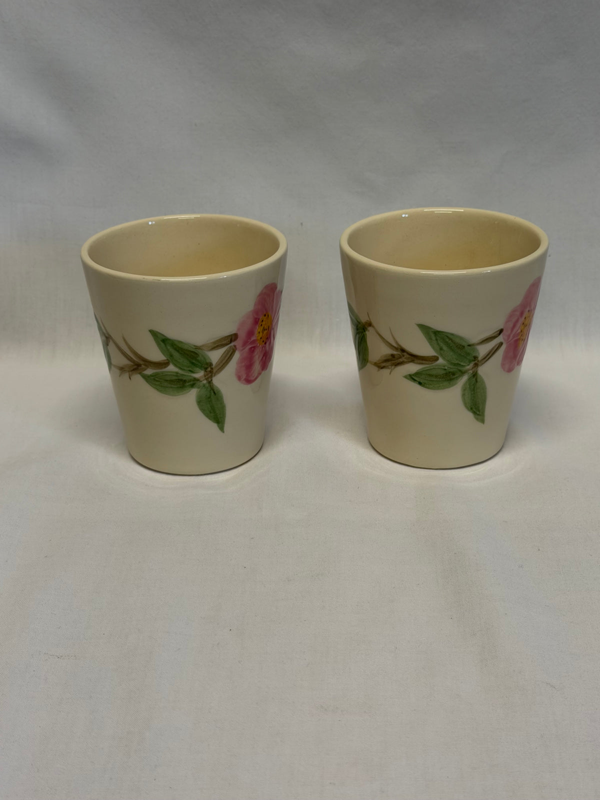 Desert Rose by Franciscan Tumbler Juice Cups Vintage X7 Set of 2