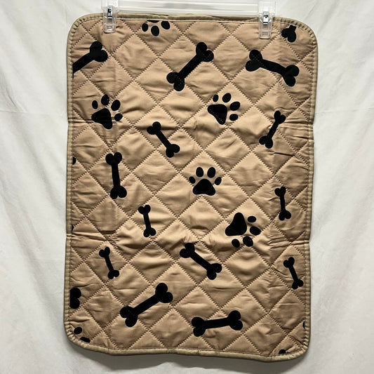 Dog Crate Pee Pad 23"x18" Beige Bones Paws