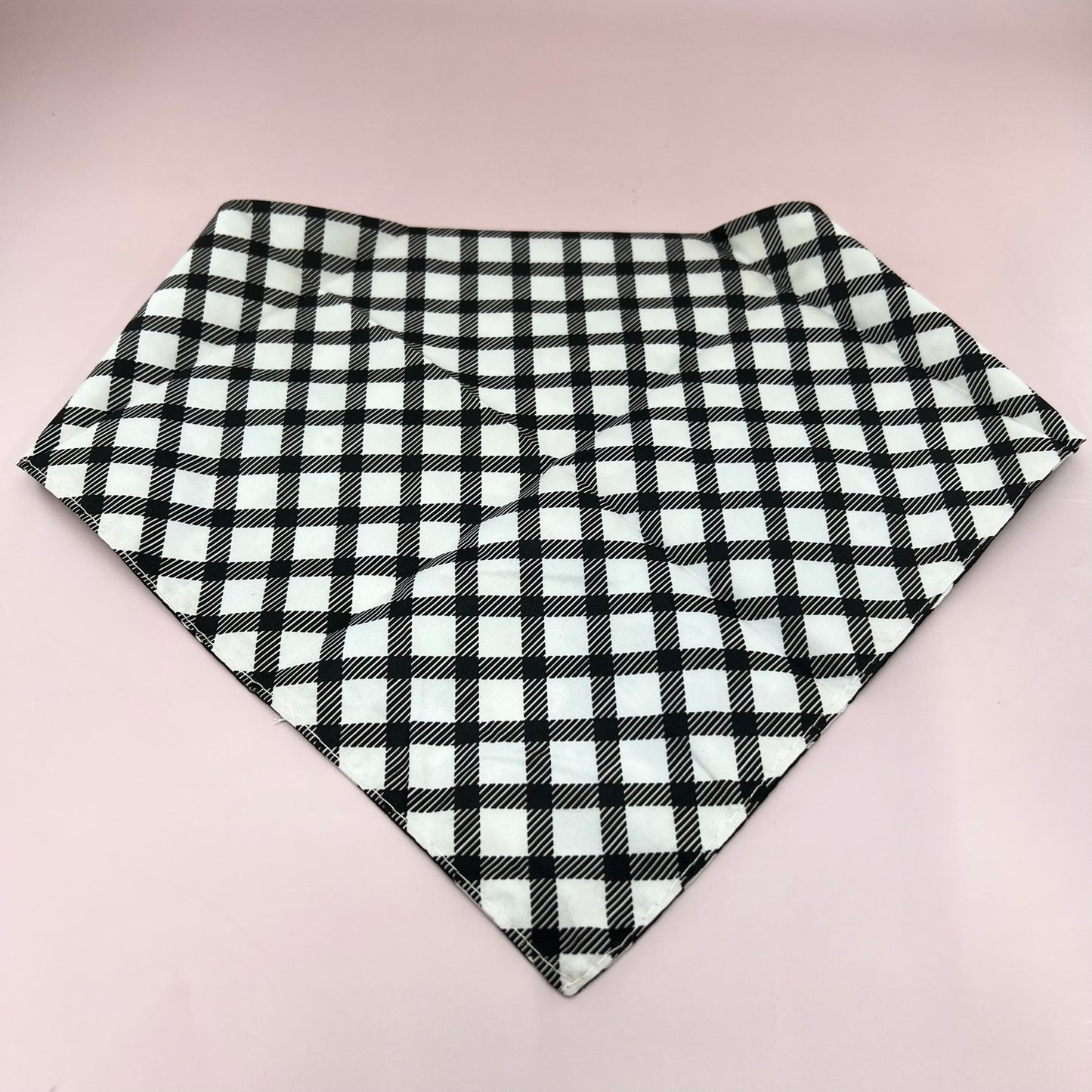 Crowned Beauty Dog Bandanas Reversible Ghost/Plaid Boo/Polka Dots