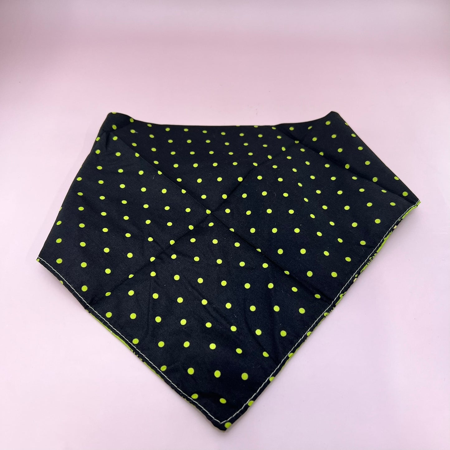 Crowned Beauty Dog Bandanas Reversible Ghost/Plaid Boo/Polka Dots