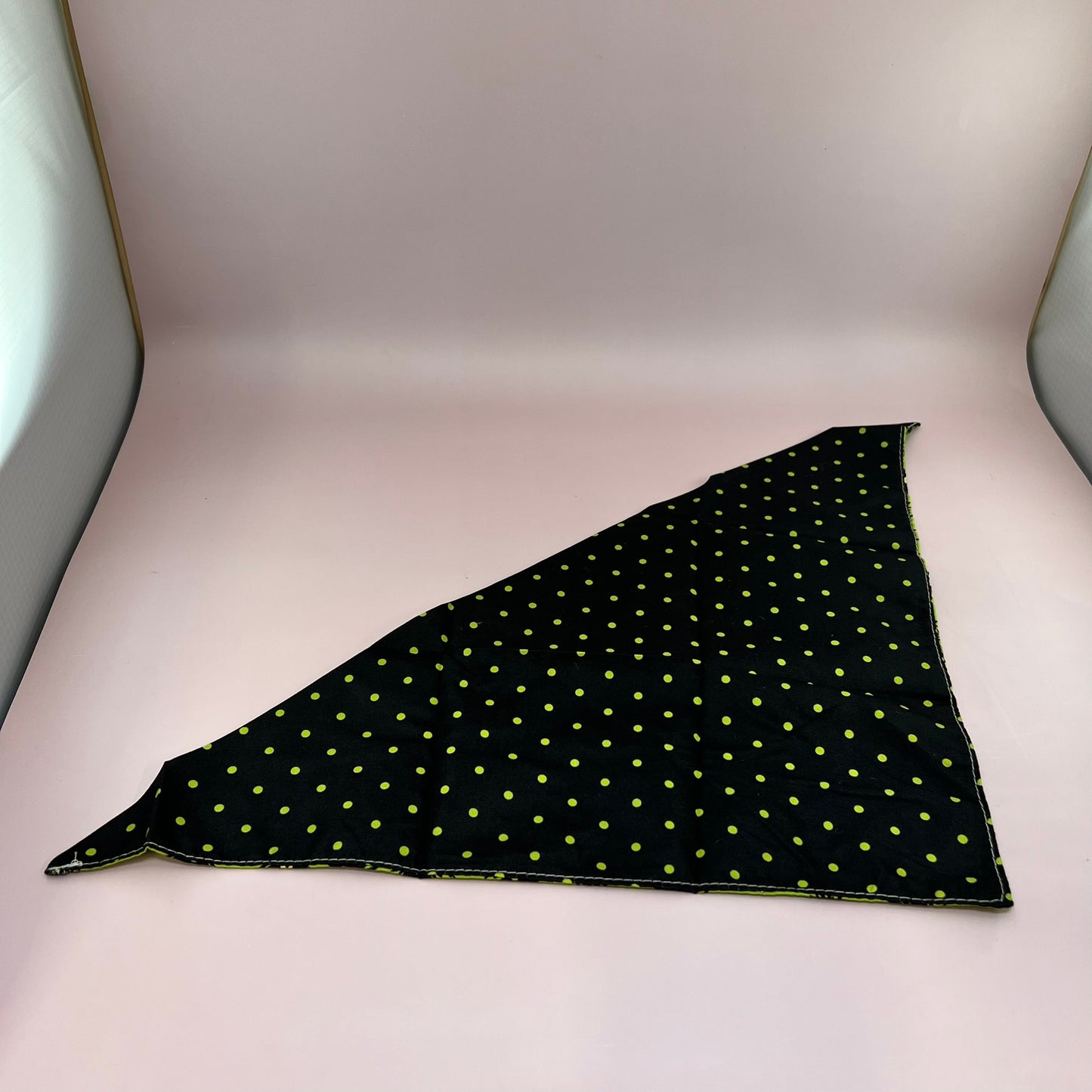 Crowned Beauty Dog Bandanas Reversible Ghost/Plaid Boo/Polka Dots