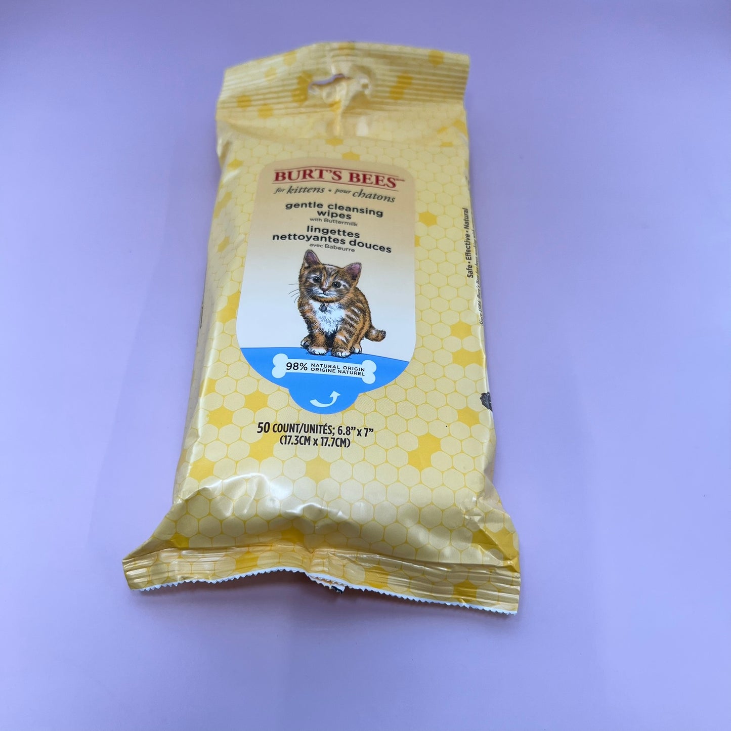Burt's Bees Gentle Cleansing Wipes with Buttermilk Kittens 50 cnt