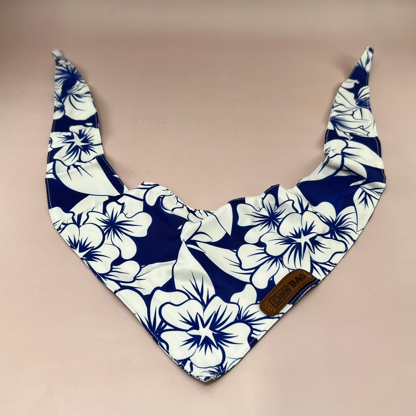 Deer BAO Dog Bandanas 4 pack Hand Painted Flowers 18x18x30