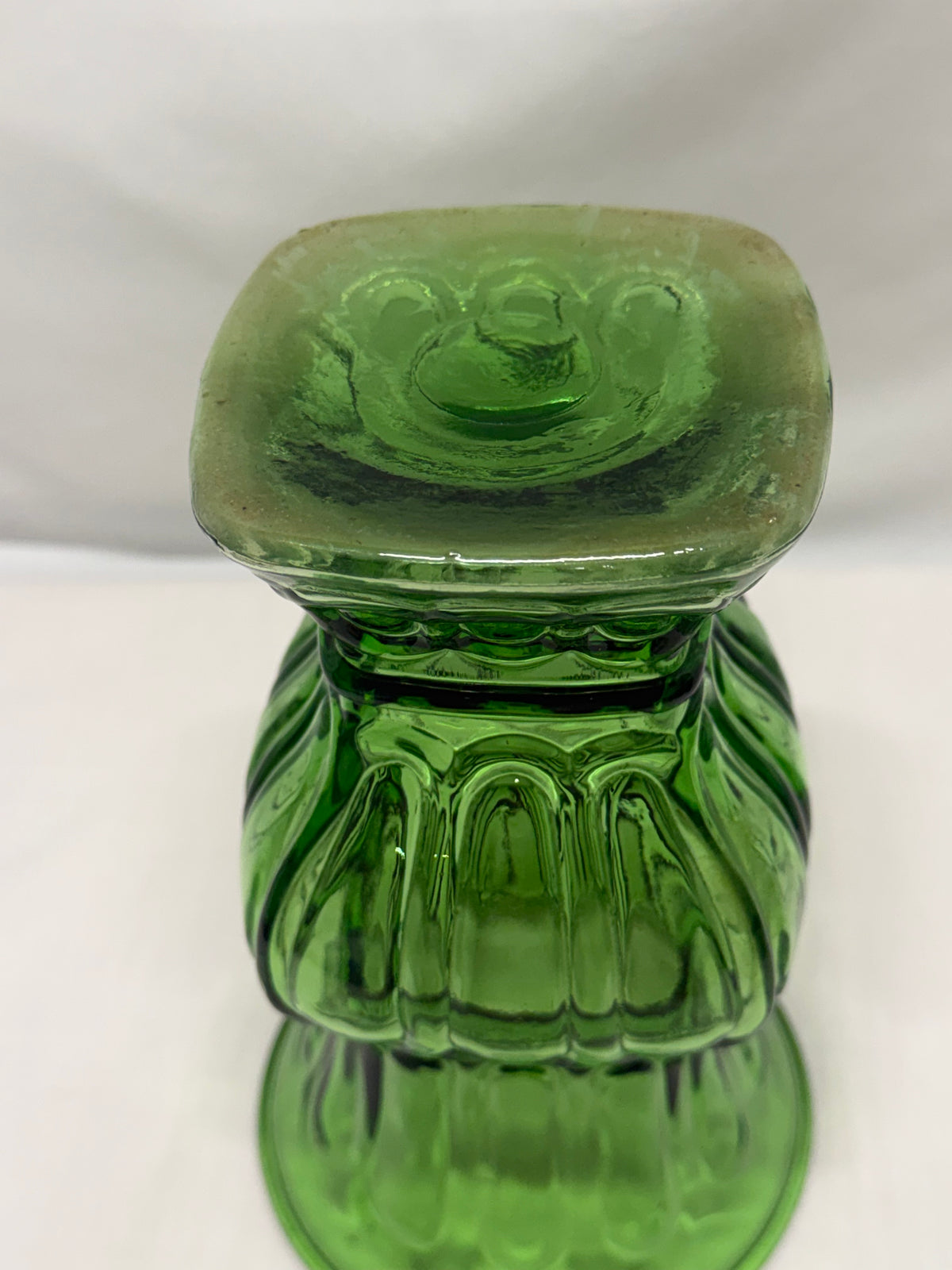 A.L. Randall Co. Emerald Green Glass Vase 7.75” Vintage