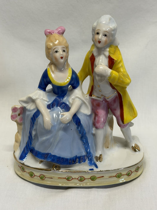 Courting Couple Porcelain Figurine Made in Japan Vintage