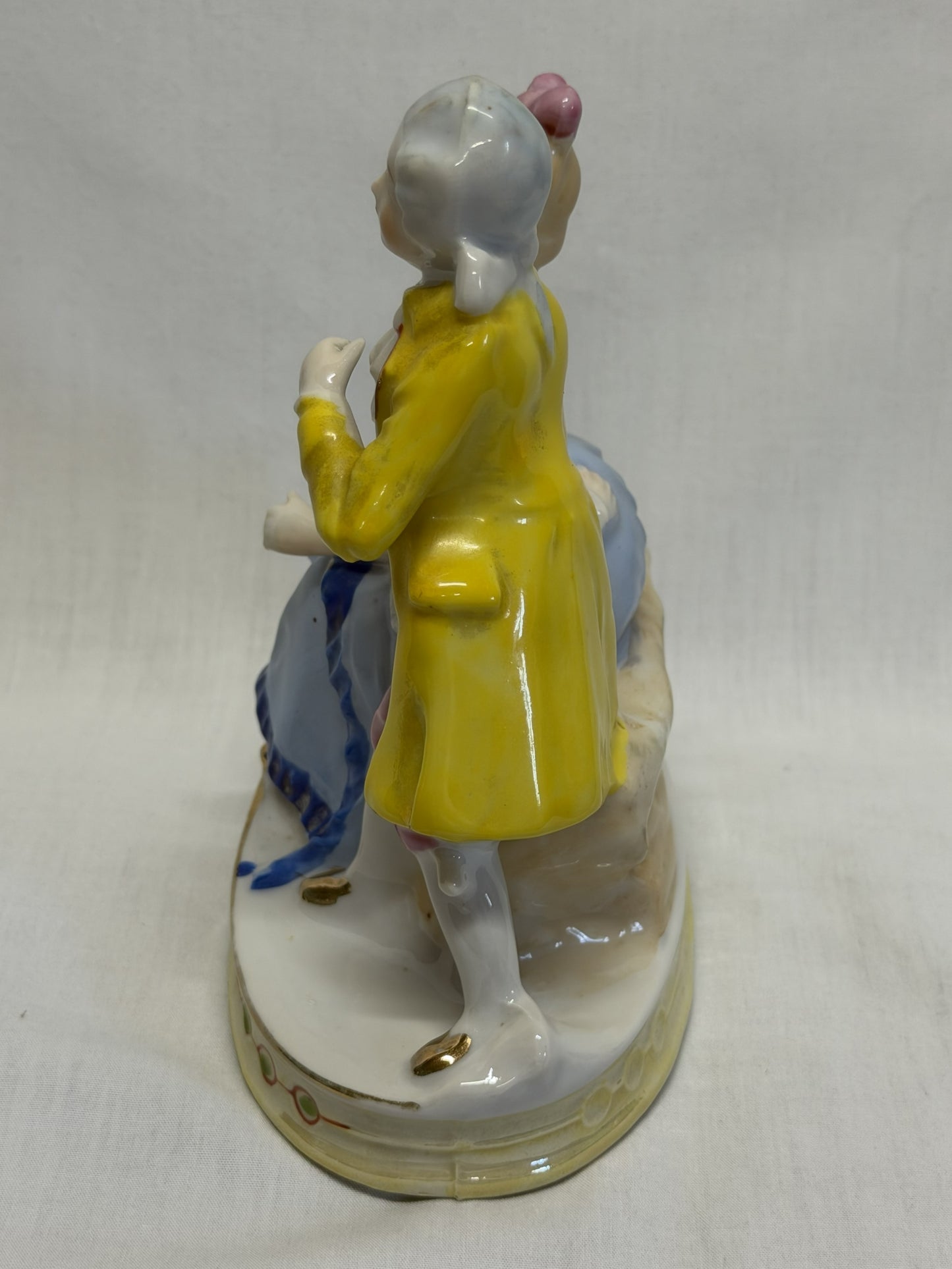 Courting Couple Porcelain Figurine Made in Japan Vintage