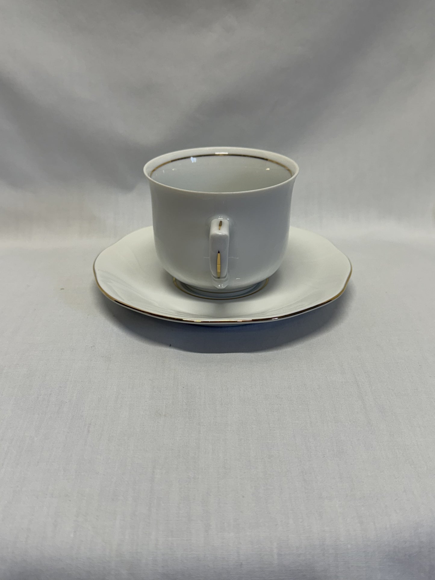 Korona Made in Poland Cup & Saucer White Gold Trim