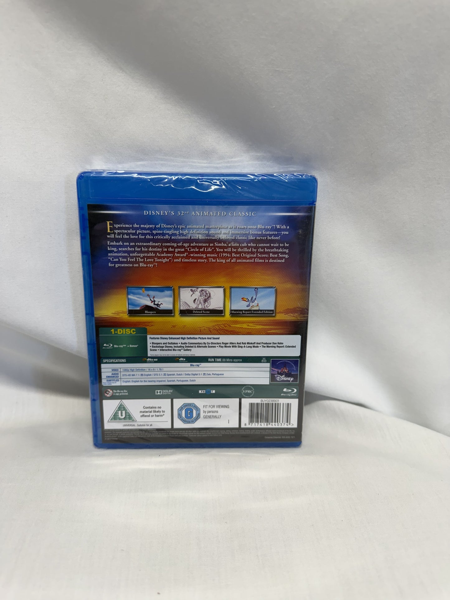 The Lion King Blu-ray DVD Disney Classics 32