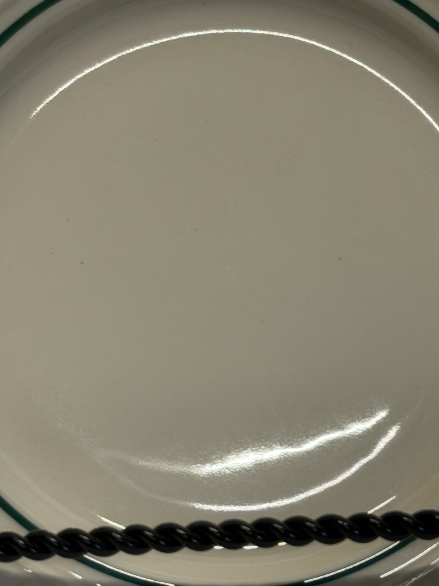 Longaberger Woven Traditions Heritage Green Bread and Butter Plate USA 7 1/4"