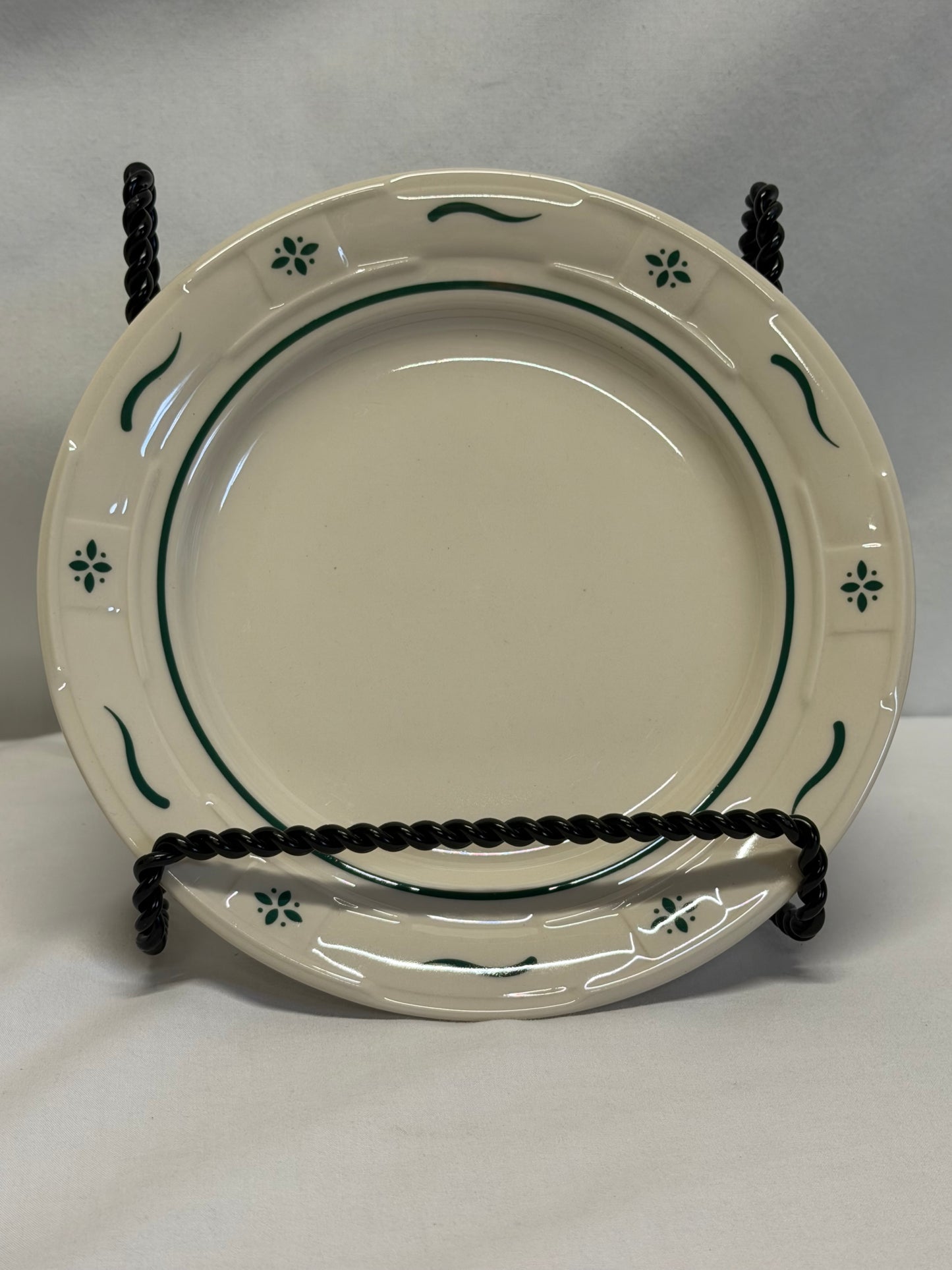 Longaberger Woven Traditions Heritage Green Bread and Butter Plate USA 7 1/4"