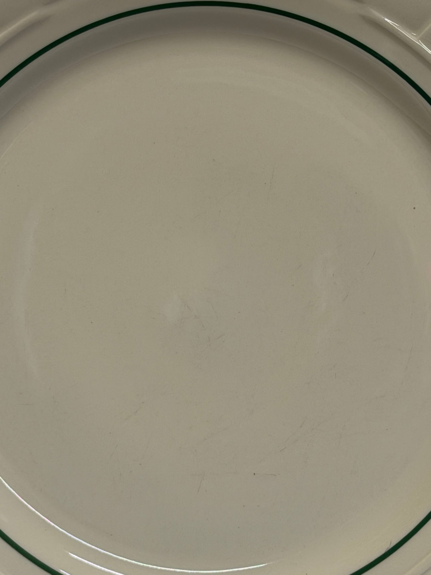 Longaberger Woven Traditions Heritage Green Dinner Plate 10 1/8" USA