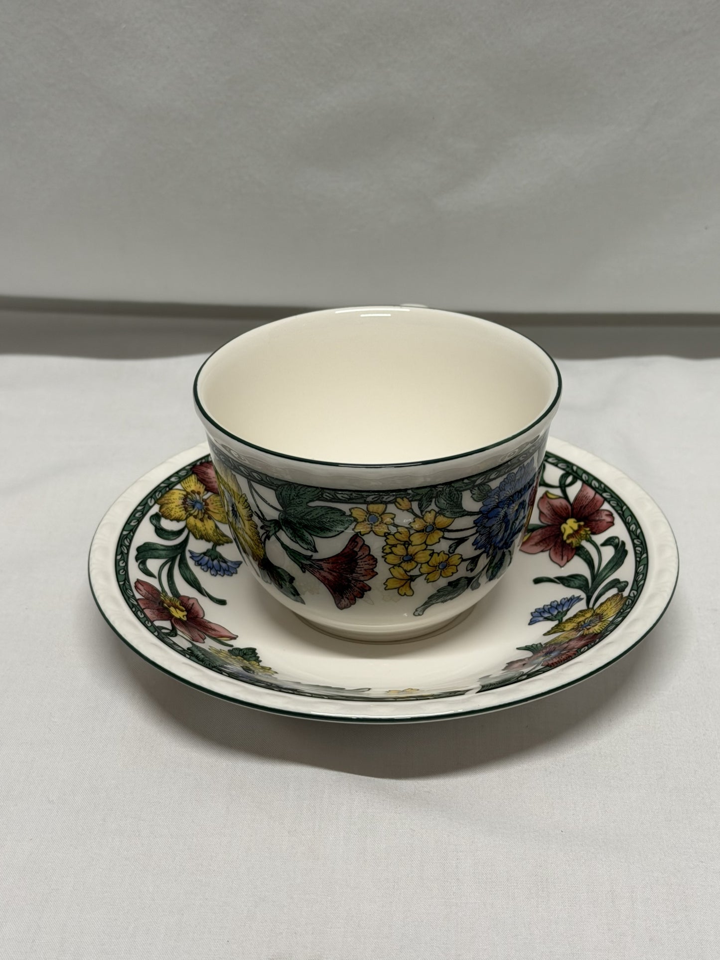 Nikko Tableware Caribe Cup & Saucer Japan Oven Microwave & Dishwasher Safe
