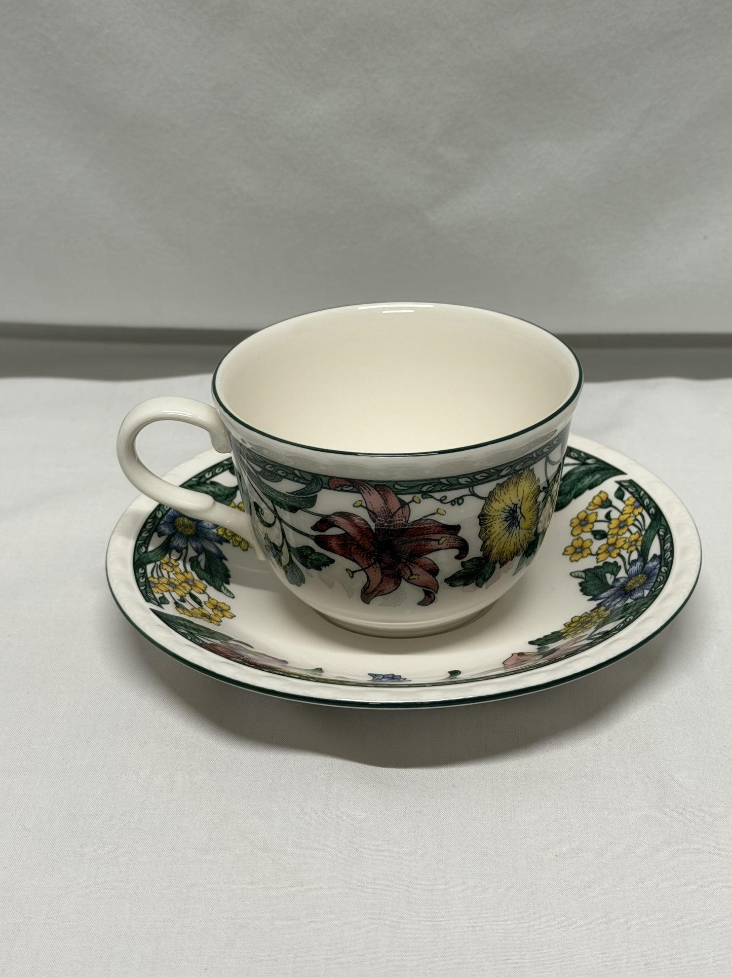 Nikko Tableware Caribe Cup & Saucer Japan Oven Microwave & Dishwasher Safe