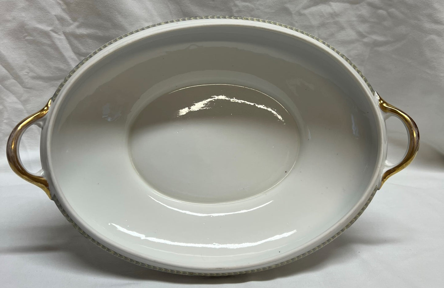 Noritake Montclare Covered Vegetable Bowl Nippon Green M Backstamp Antique