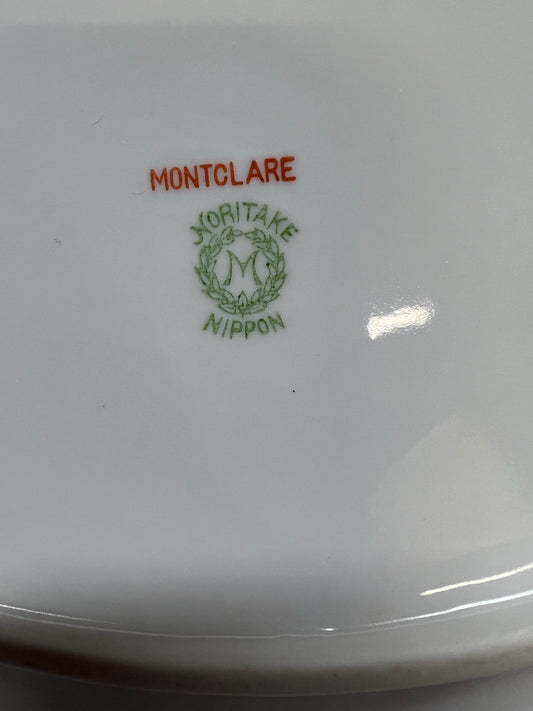 Noritake Montclare Covered Vegetable Bowl Nippon Green M Backstamp Antique