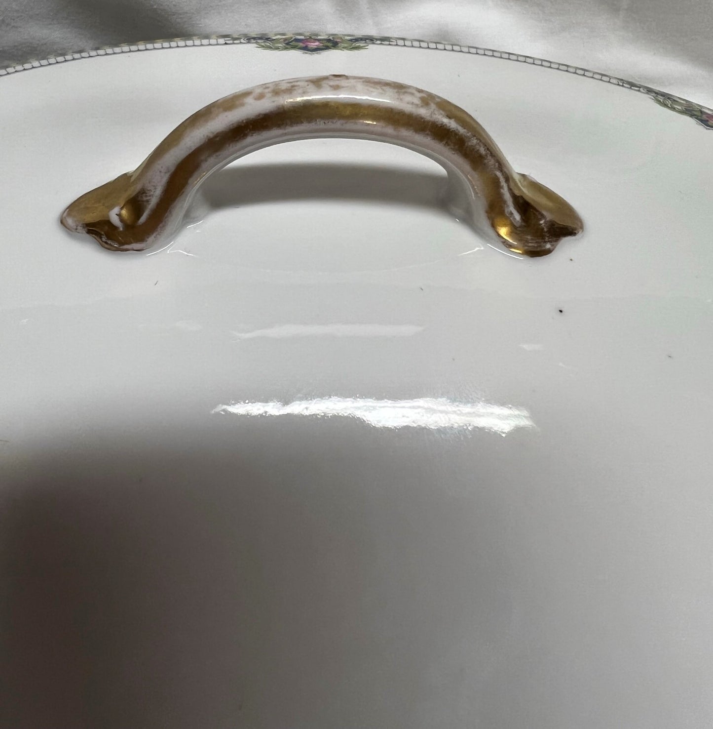 Noritake Montclare Covered Vegetable Bowl Nippon Green M Backstamp Antique