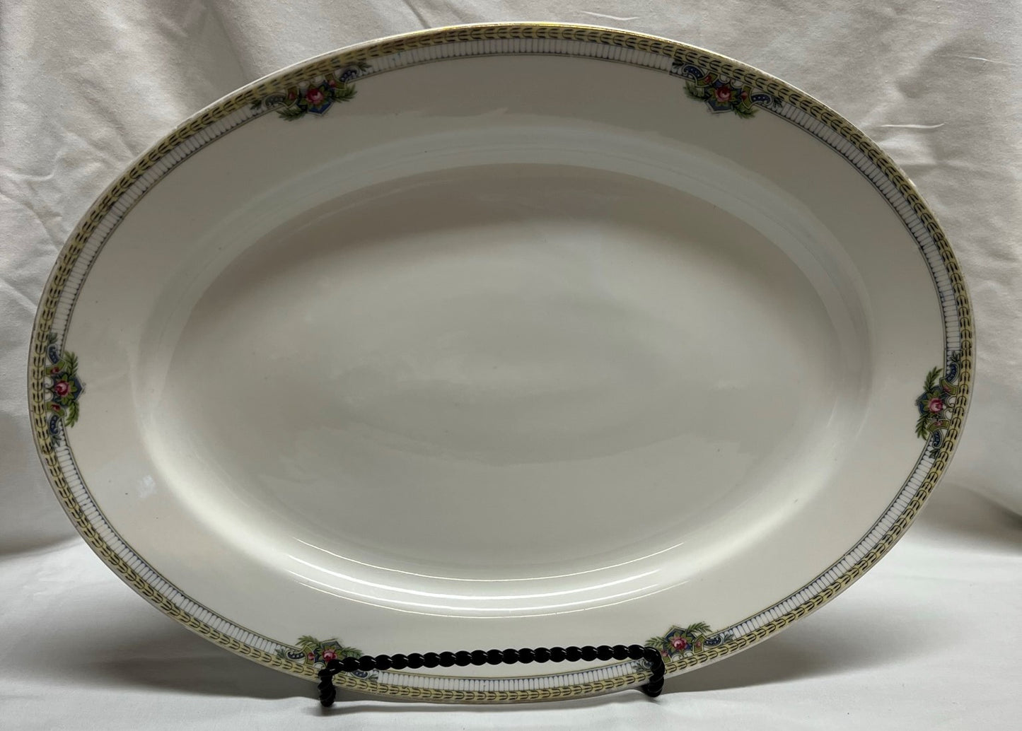 Noritake Montclare Covered Vegetable Bowl Nippon Green M Backstamp Antique
