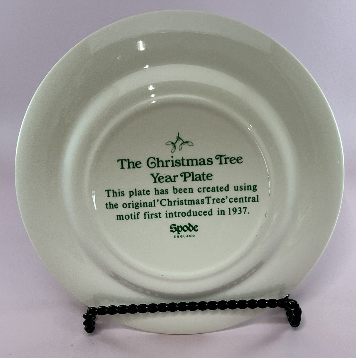 Spode Christmas Tree Annual Collector Plate w/Box 1995