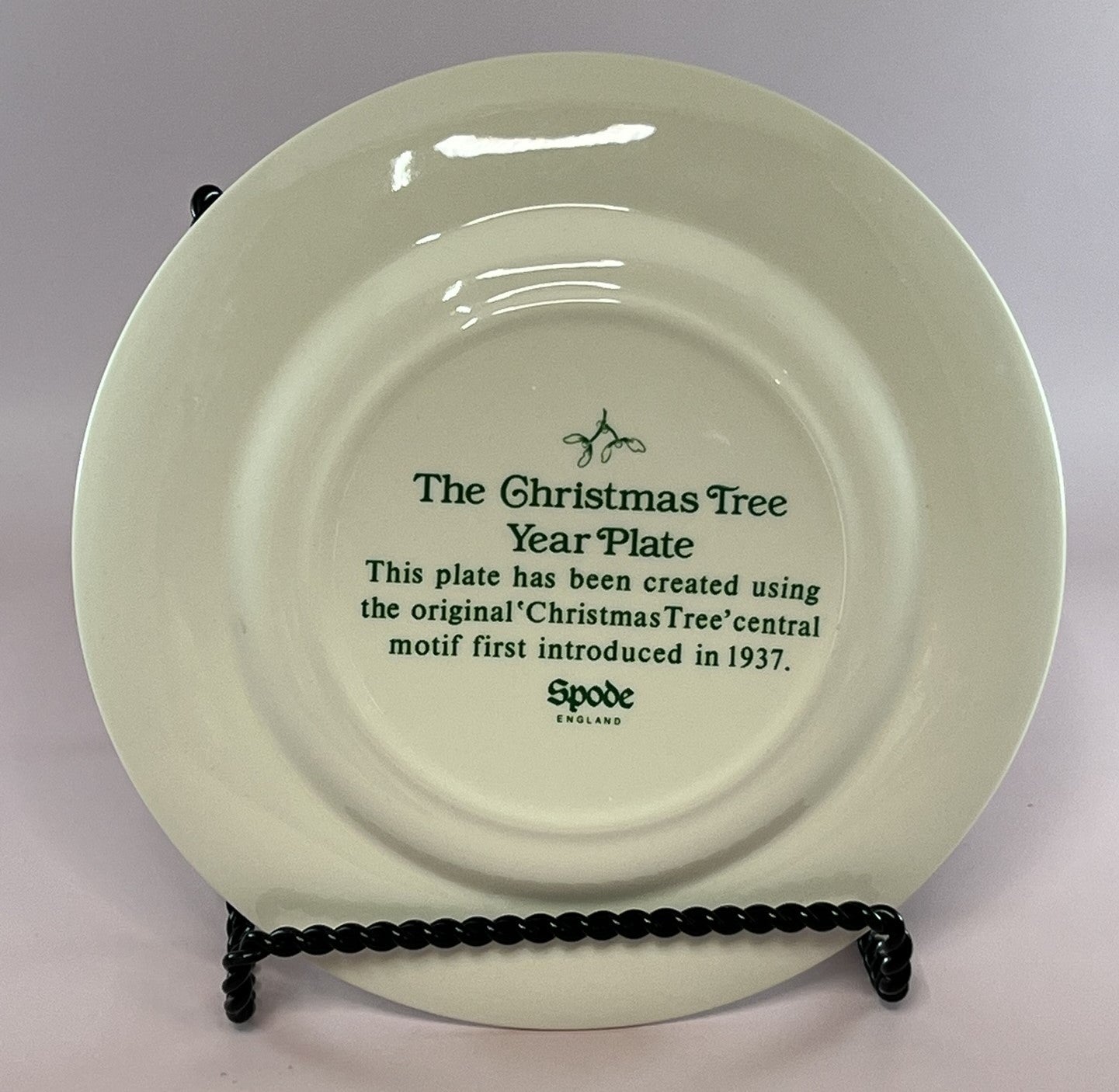 Spode Christmas Tree Collector Plate w/Box 1996