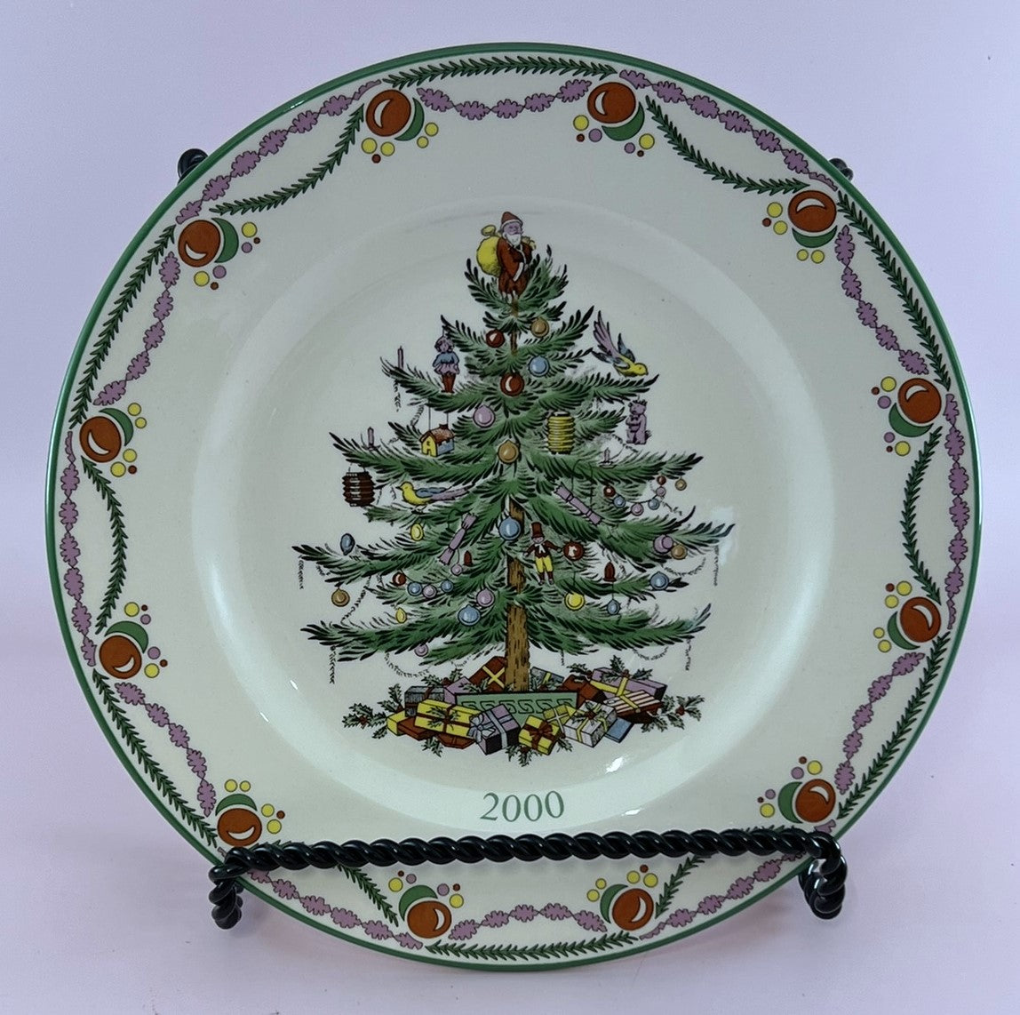 2000 Spode Christmas Tree Collector Plate w/Box