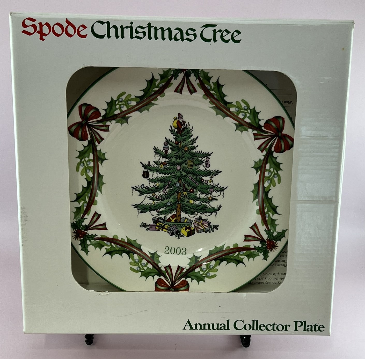 2003 Spode Christmas Tree Collector Plate w/Box