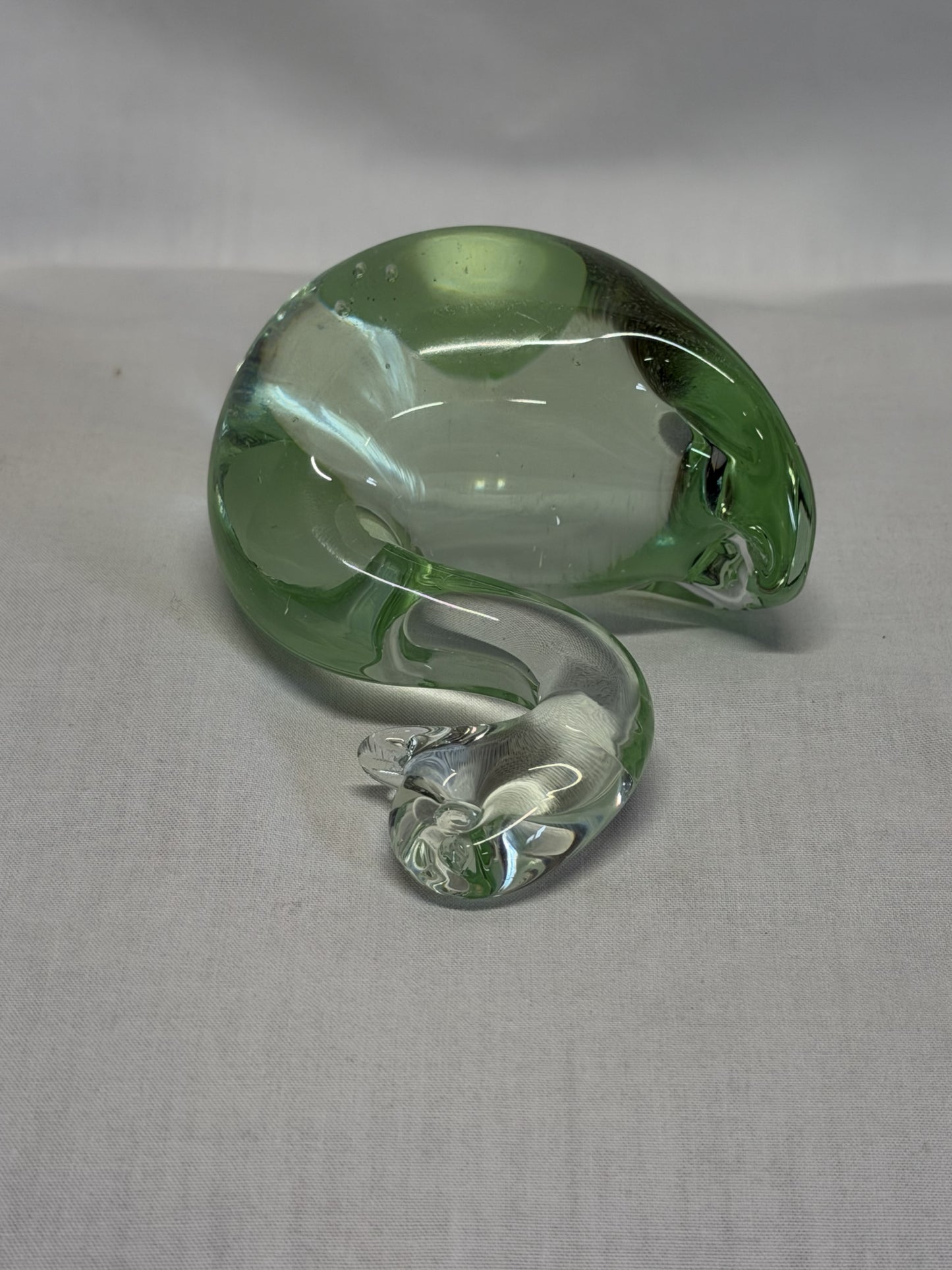 Swan Art Glass Hand Blown Figurine Paperweight