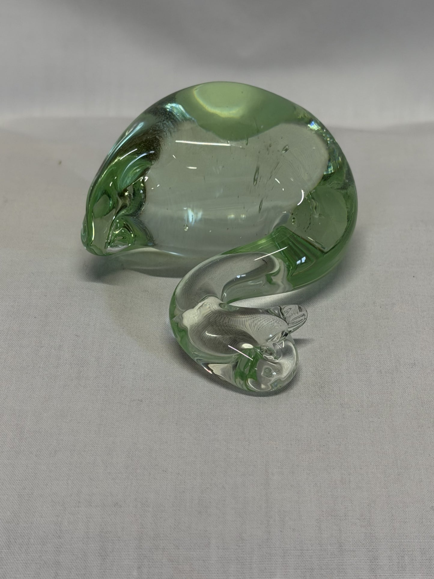 Swan Art Glass Hand Blown Figurine Paperweight