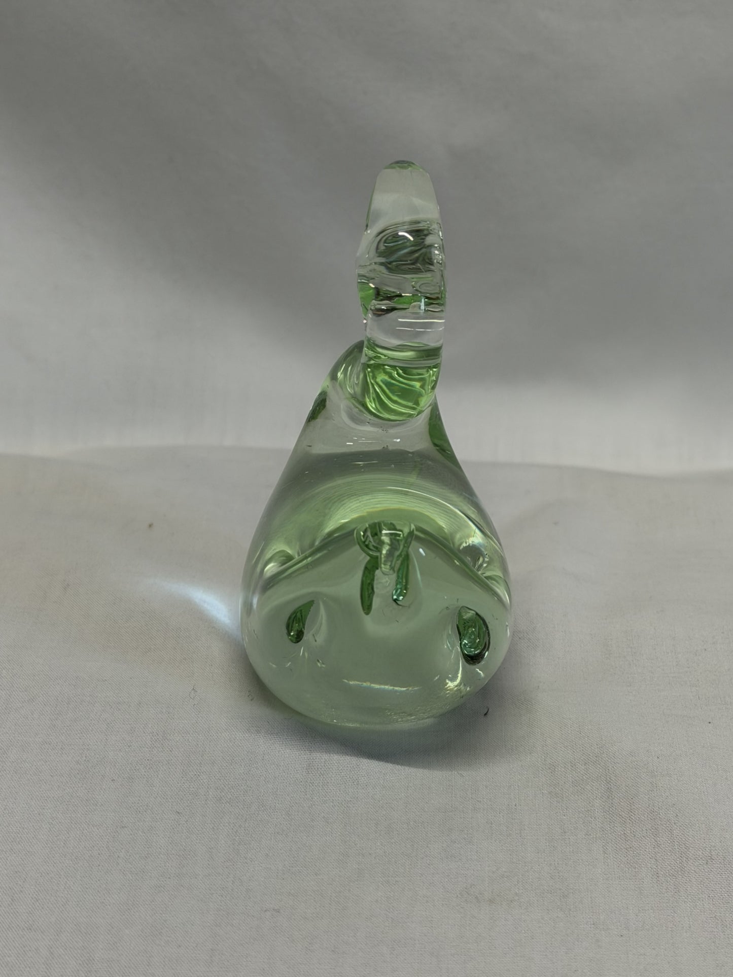 Swan Art Glass Hand Blown Figurine Paperweight