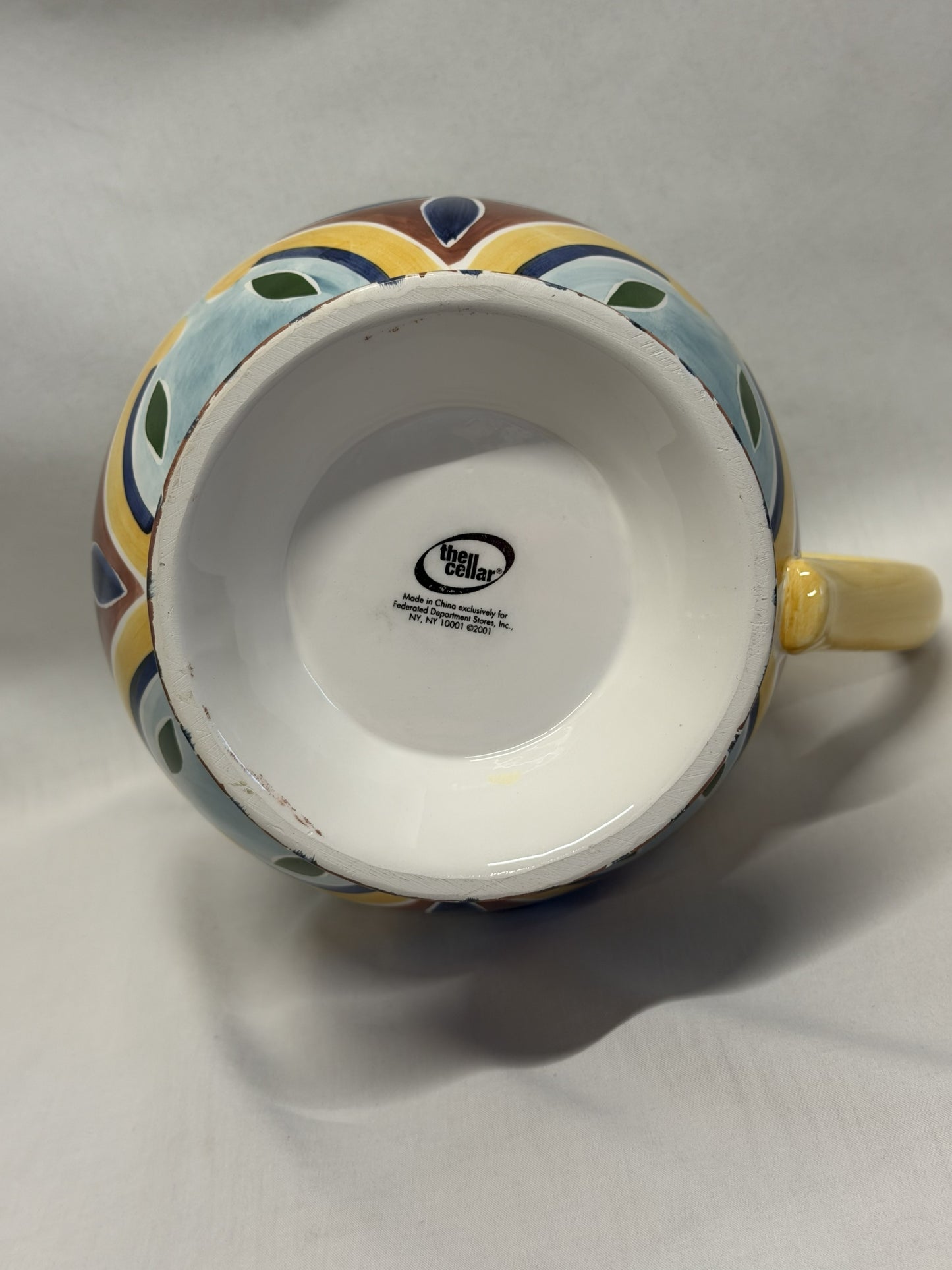 The Cellar Pitcher Tea Water Juice Southwestern Vintage