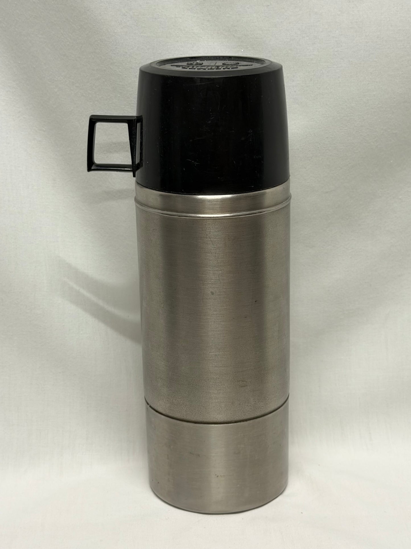 Thermos Stainless Steel Vacuum Bottle #2264S Stopper #764 Pint Vintage