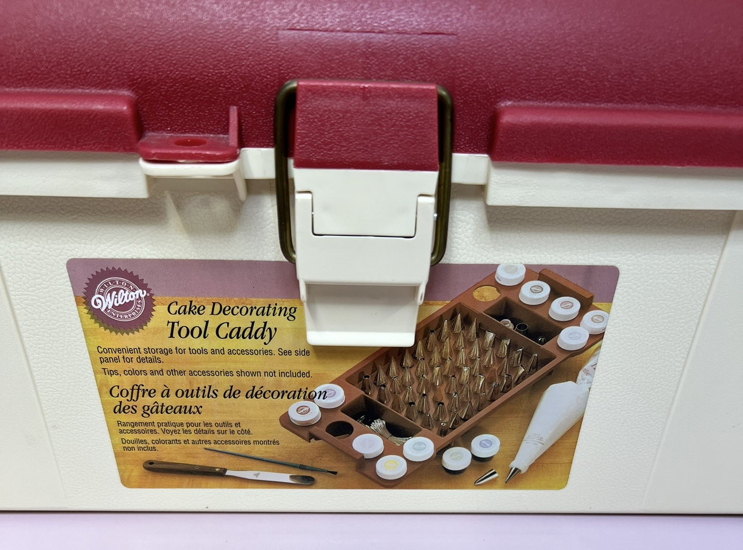 Wilton Cake Decorating Tool Caddy Lift-out Tray Tools Not Included Lockable