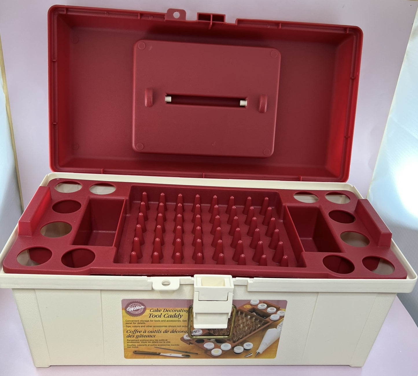 Wilton Cake Decorating Tool Caddy Lift-out Tray Tools Not Included Lockable