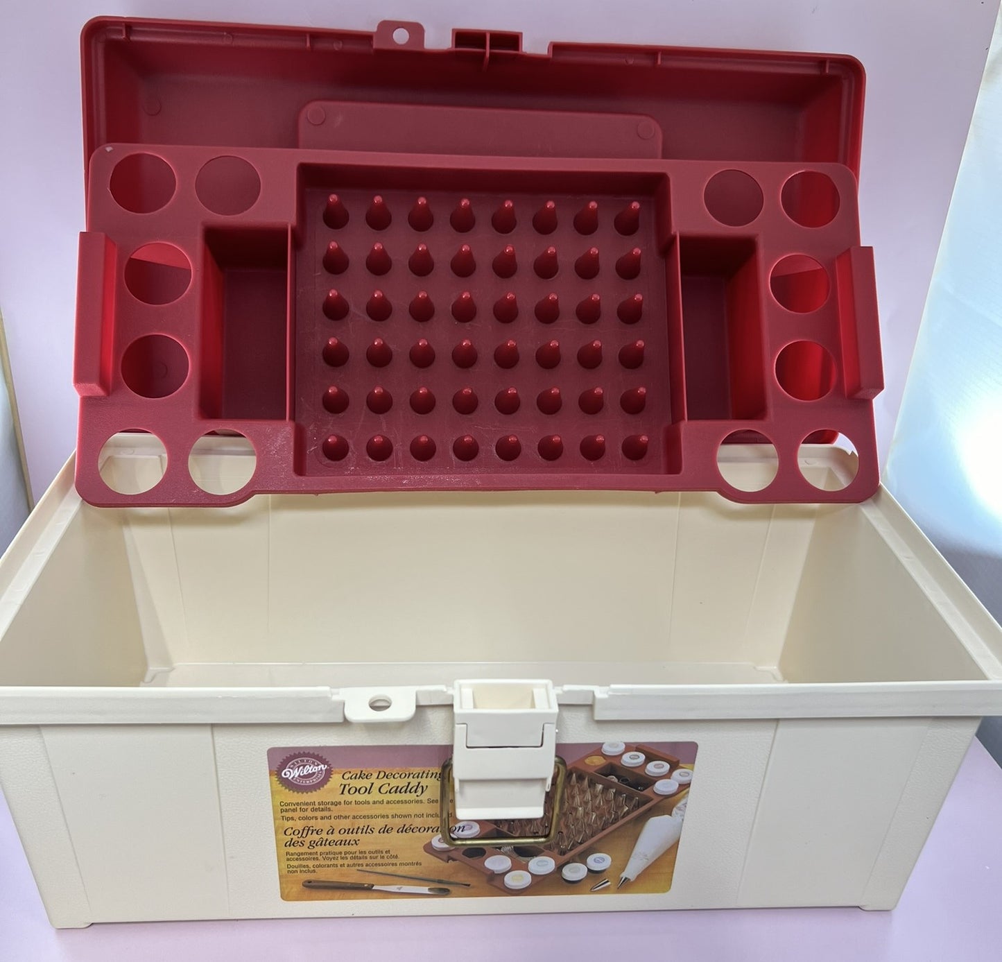 Wilton Cake Decorating Tool Caddy Lift-out Tray Tools Not Included Lockable