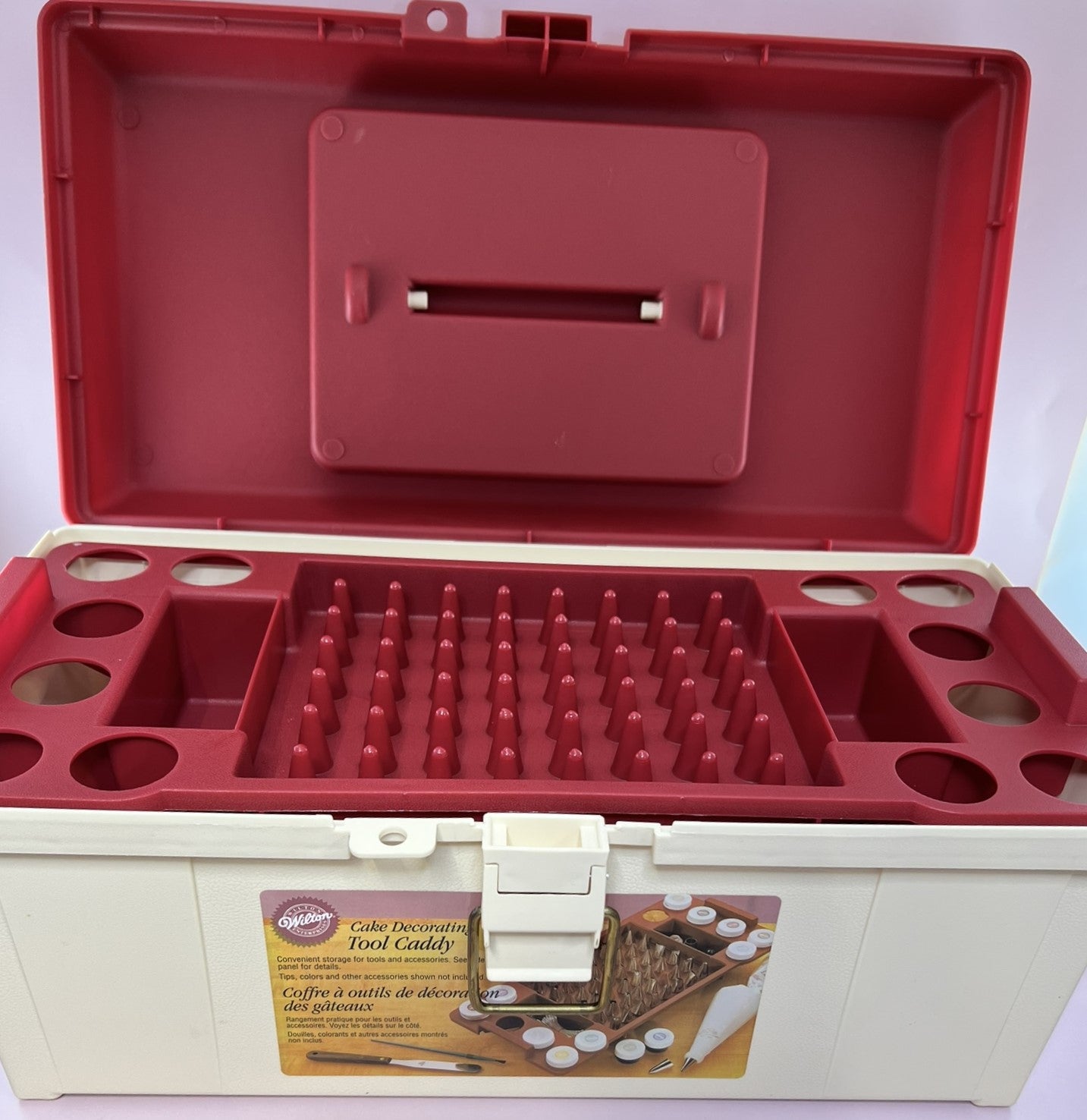 Wilton Cake Decorating Tool Caddy Lift-out Tray Tools Not Included Lockable