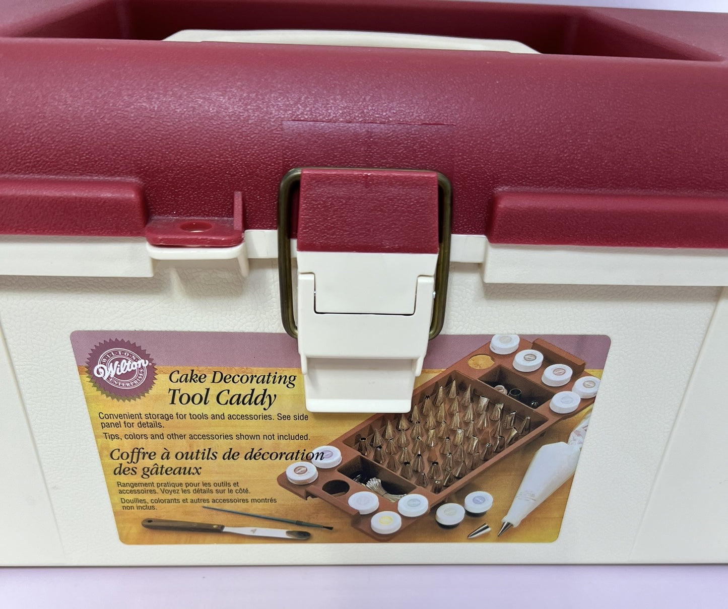 Wilton Cake Decorating Tool Caddy Lift-out Tray Tools Not Included Lockable