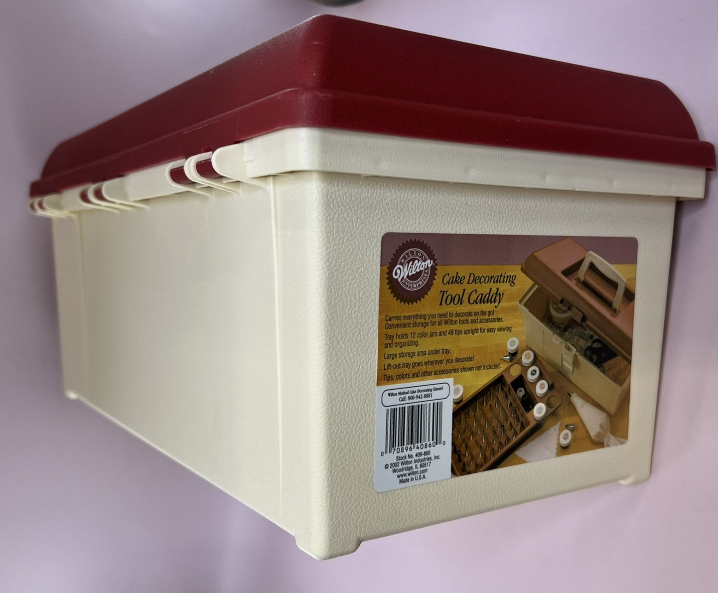 Wilton Cake Decorating Tool Caddy Lift-out Tray Tools Not Included Lockable