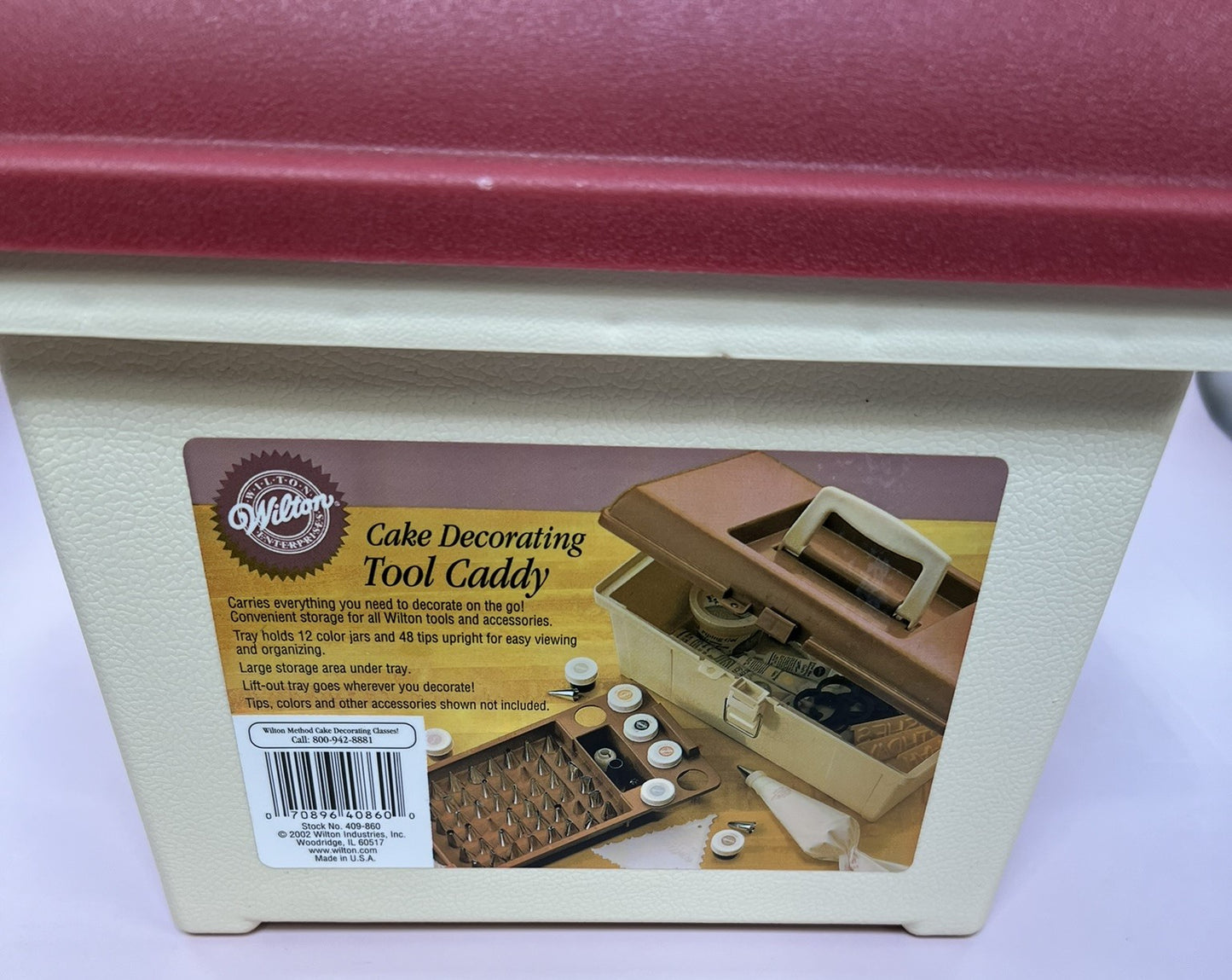 Wilton Cake Decorating Tool Caddy Lift-out Tray Tools Not Included Lockable